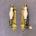 Pair of Brass & Ceramic Door Pulls, 2 pairs available