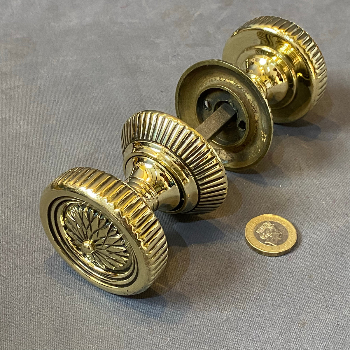 Pair of WT&S Brass Door Handles