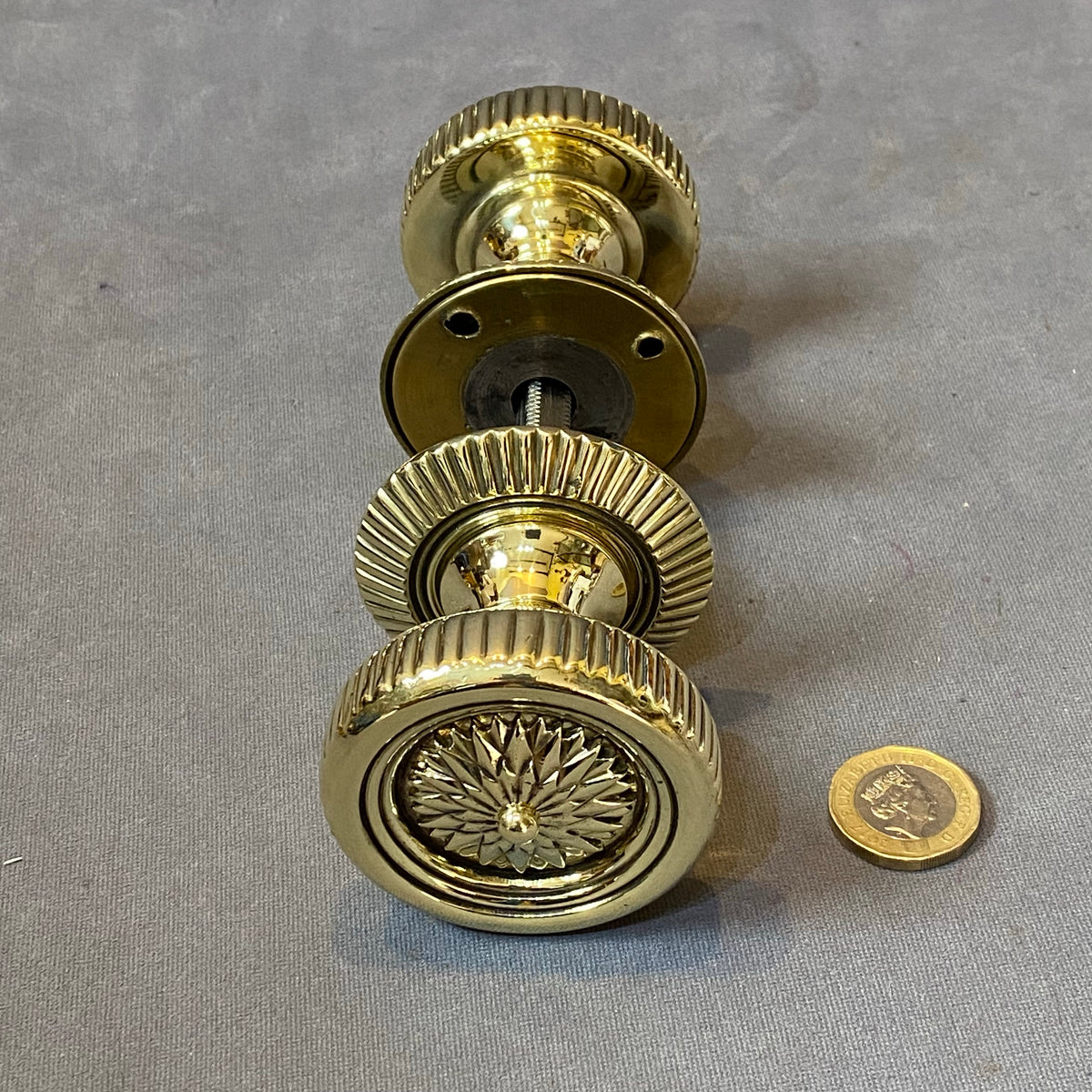 Pair of WT&S Brass Door Handles