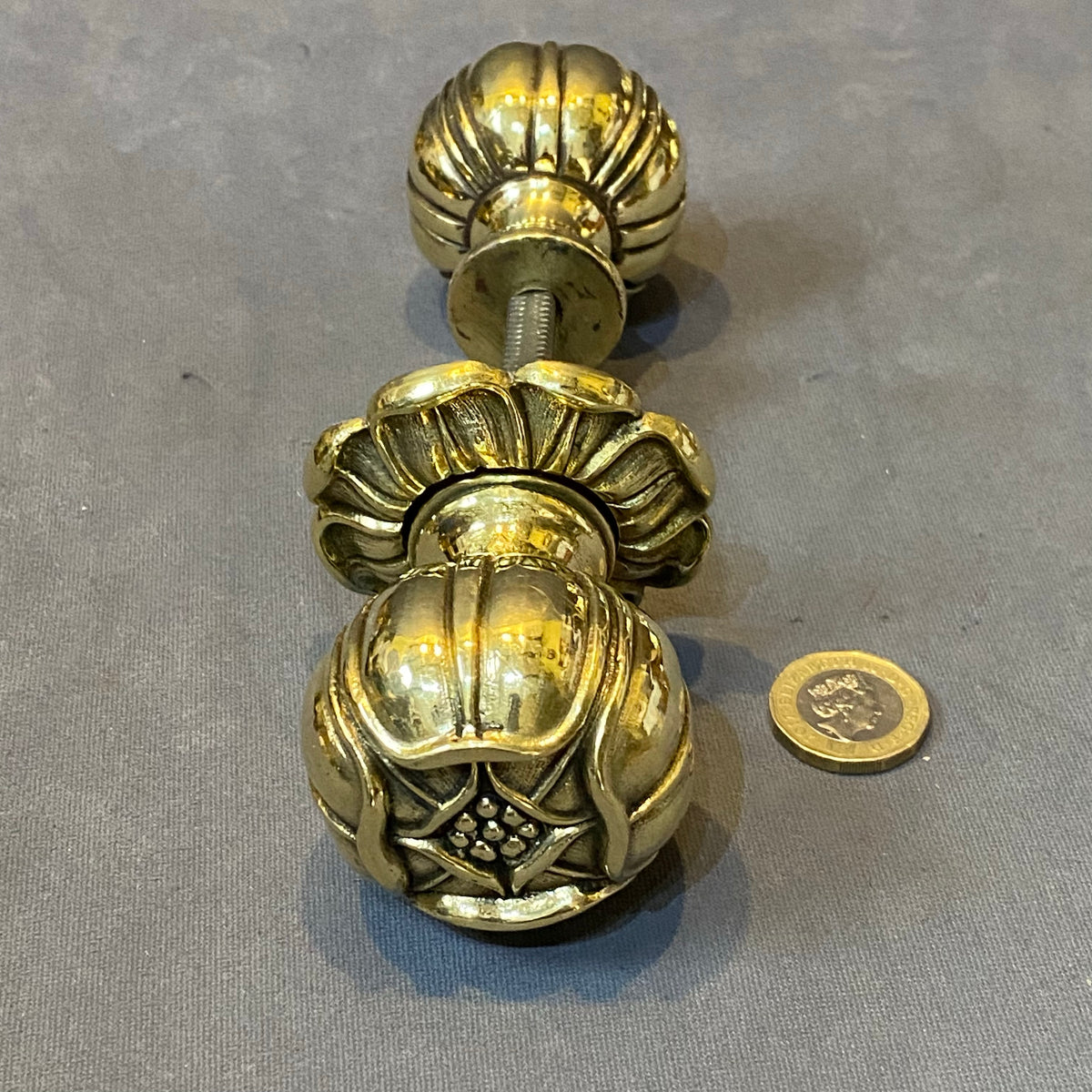 Pair of WT&S Brass Door Handles