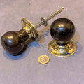 Pair of Ebony Door Handles