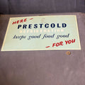 Prestcold Aluminium Advertising Sign, several available