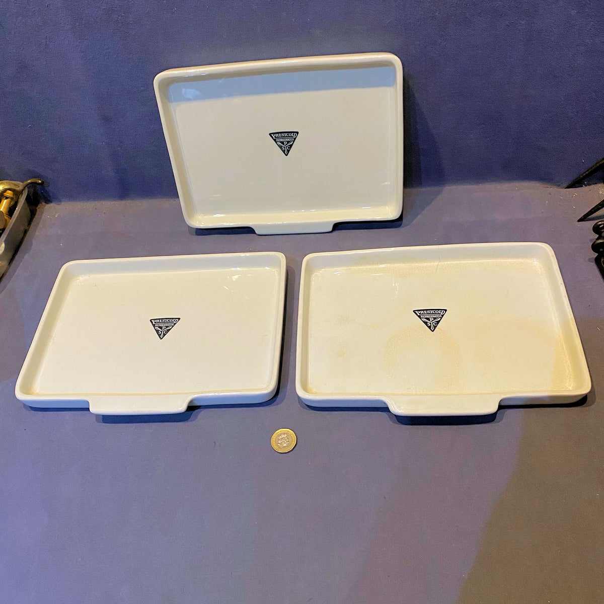 Prestcold Refrigerator Ceramic Trays, 3 matching available