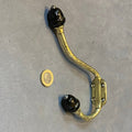 Run of Brass & Ceramic Hat & Coat Hooks, 4 matching available