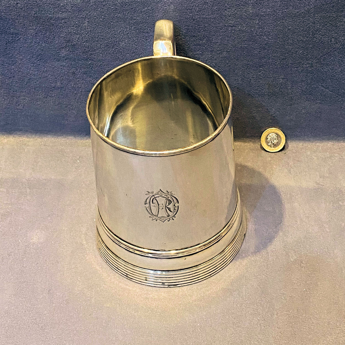 Silver Plated Quart Ale Tankard