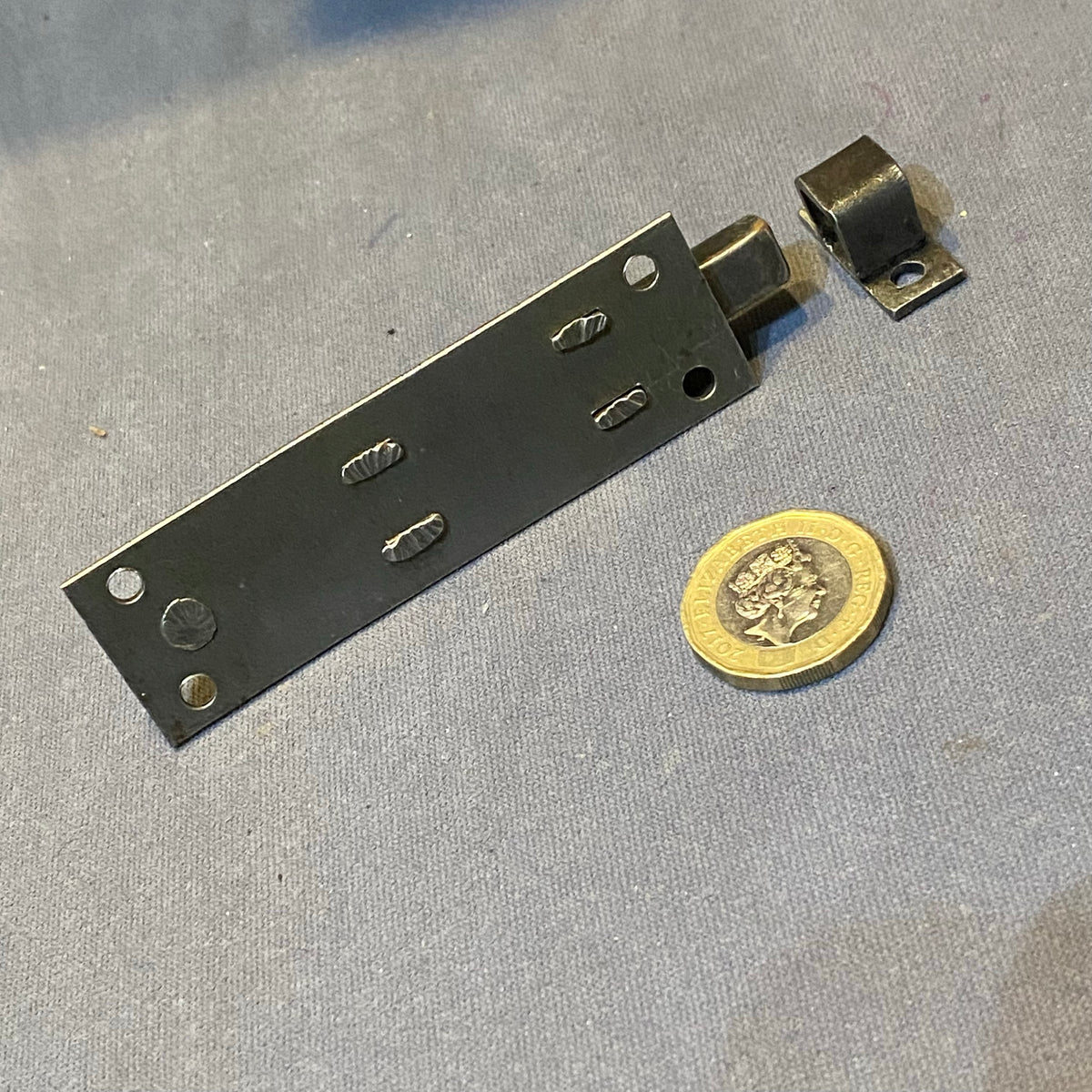 3.25" Wrought Iron Cupboard Door Bolt