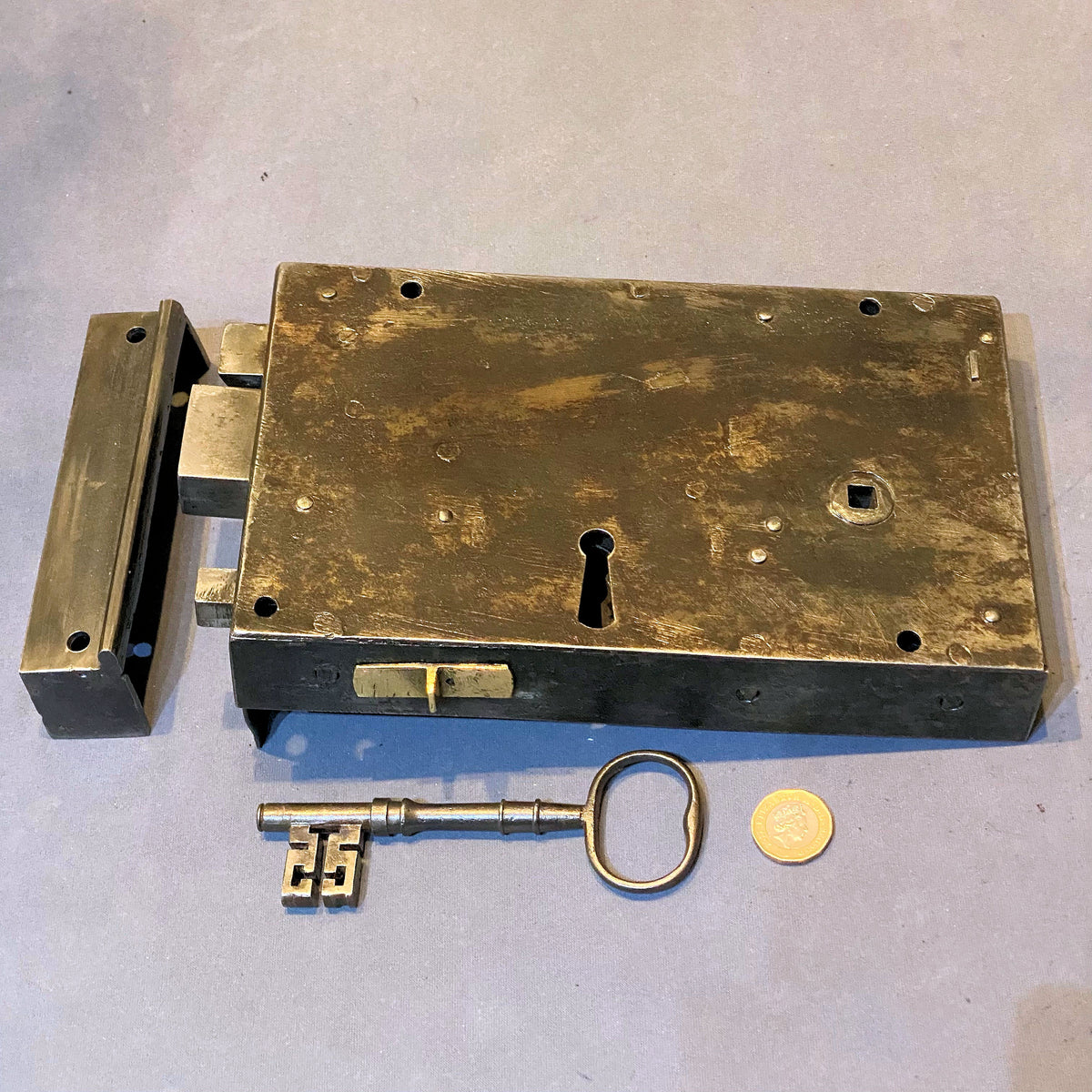 Wrought Iron Rim Lock