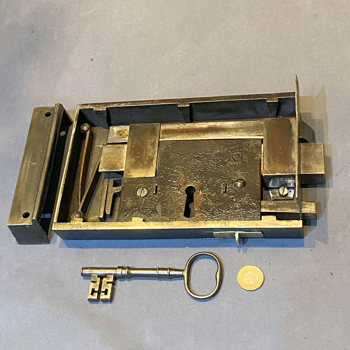 Wrought Iron Rim Lock