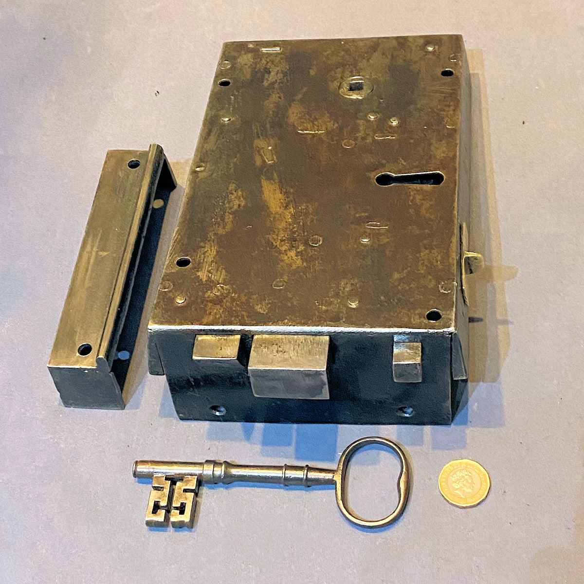 Wrought Iron Rim Lock