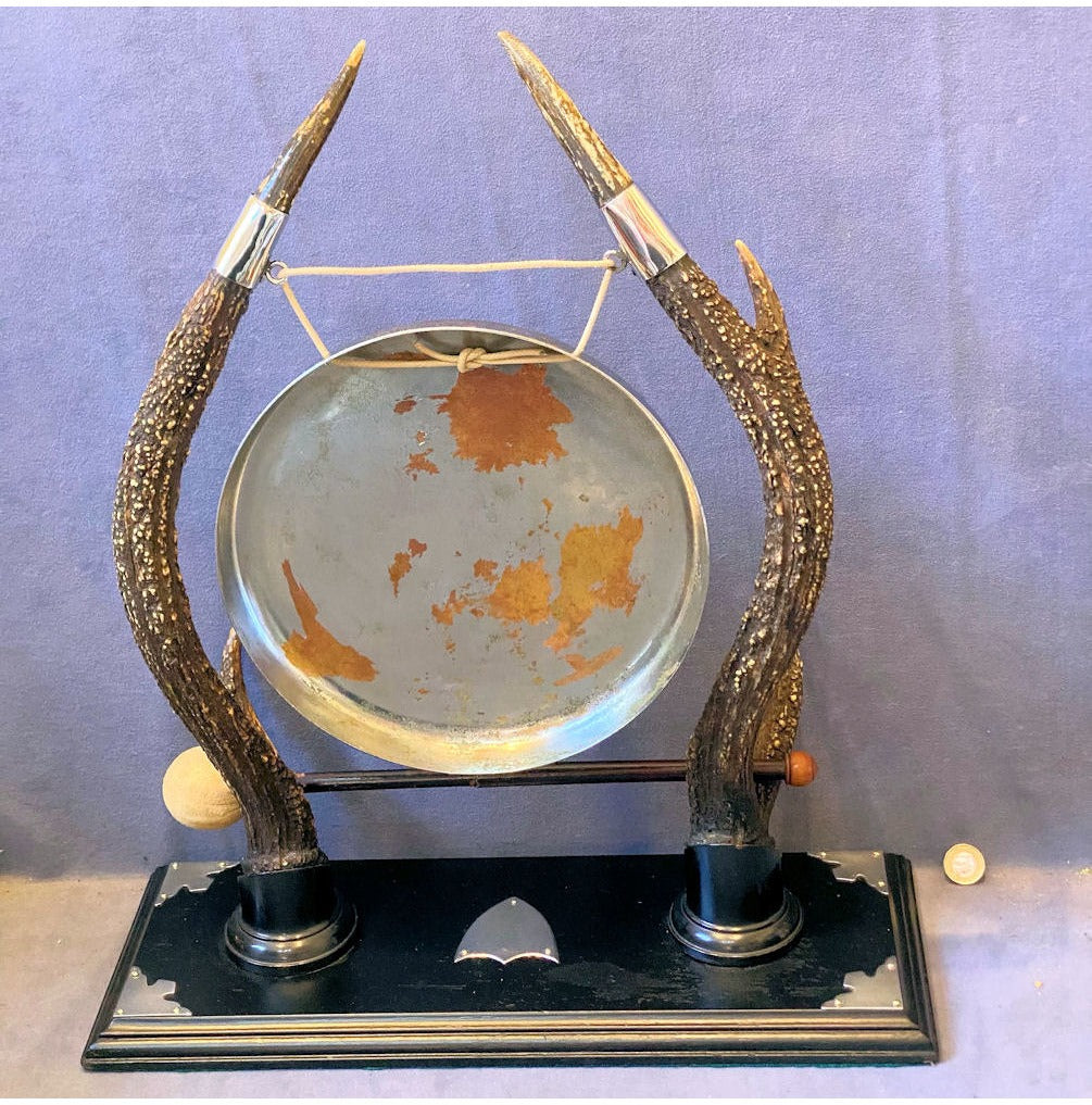 Antlers Table Dinner Gong — view 2