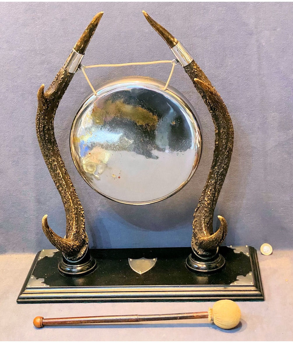 Antlers Table Dinner Gong — view 3