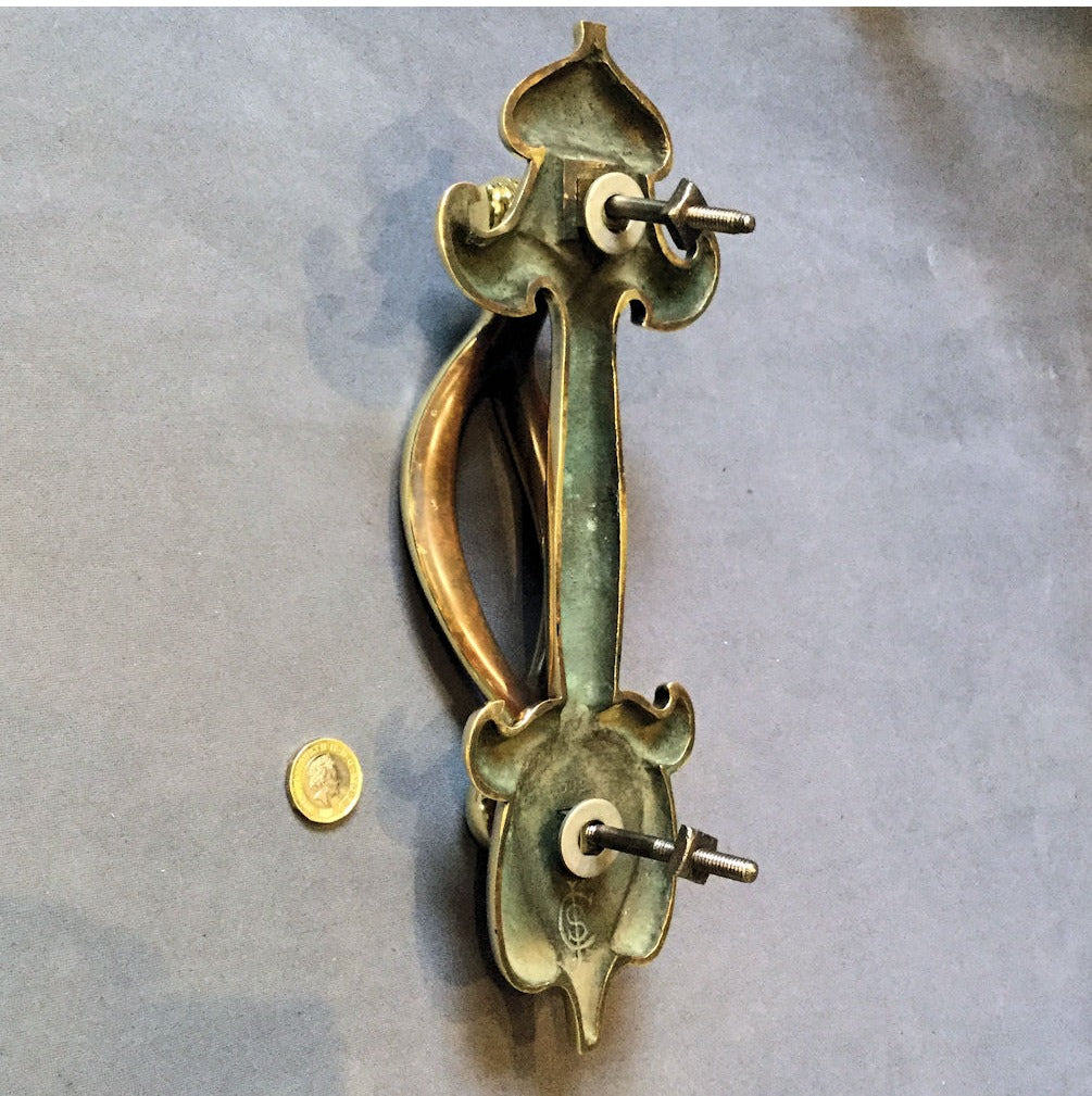 Art Nouveau Brass Door Knocker — view 4
