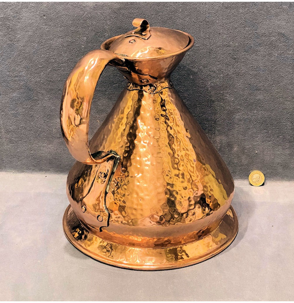 Art Nouveau Copper Jug — view 2