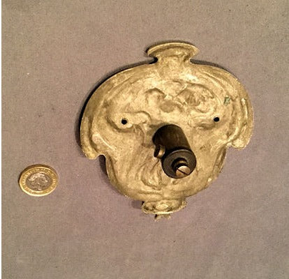 Art Nouveau Exterior Electric Bell Push — view 2