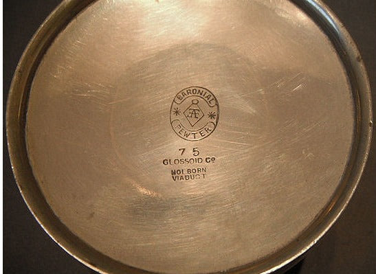 Art Nouveau Pewter Tankard — view 3