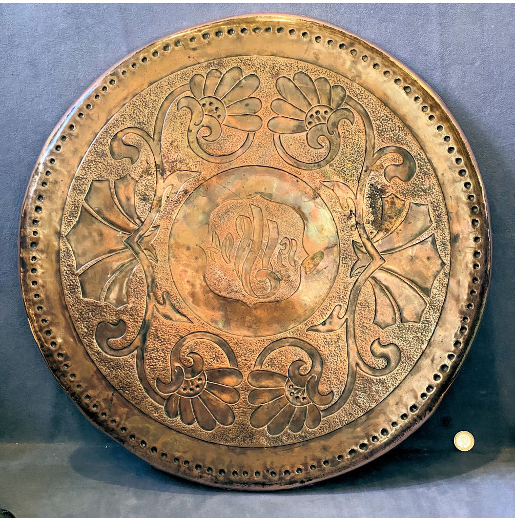 Arts & Crafts 1904 Copper Tray — view 2