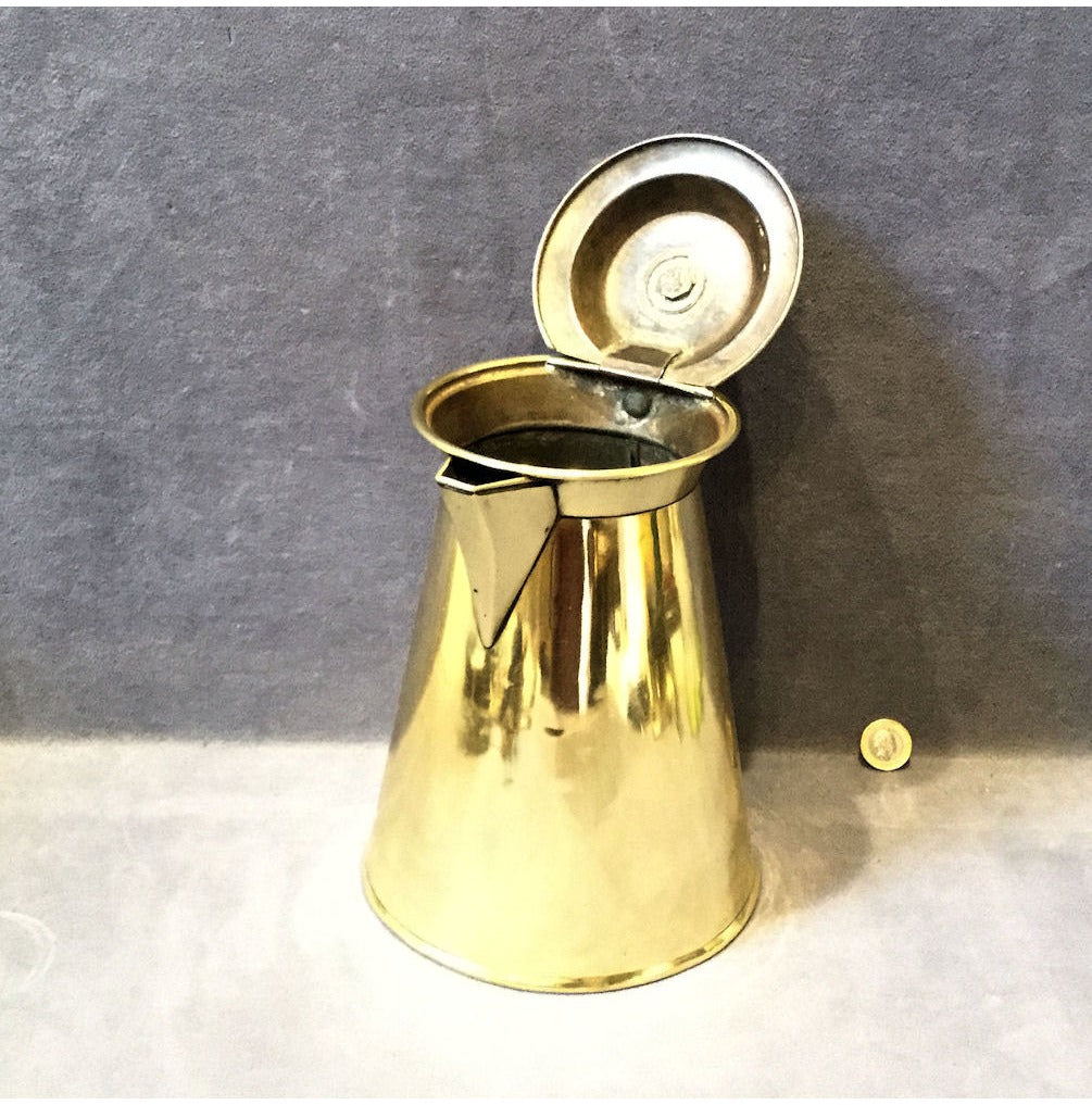 Arts & Crafts Brass Water Jug — view 4