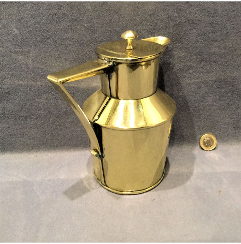 Arts & Crafts Brass Water Jug — view 2