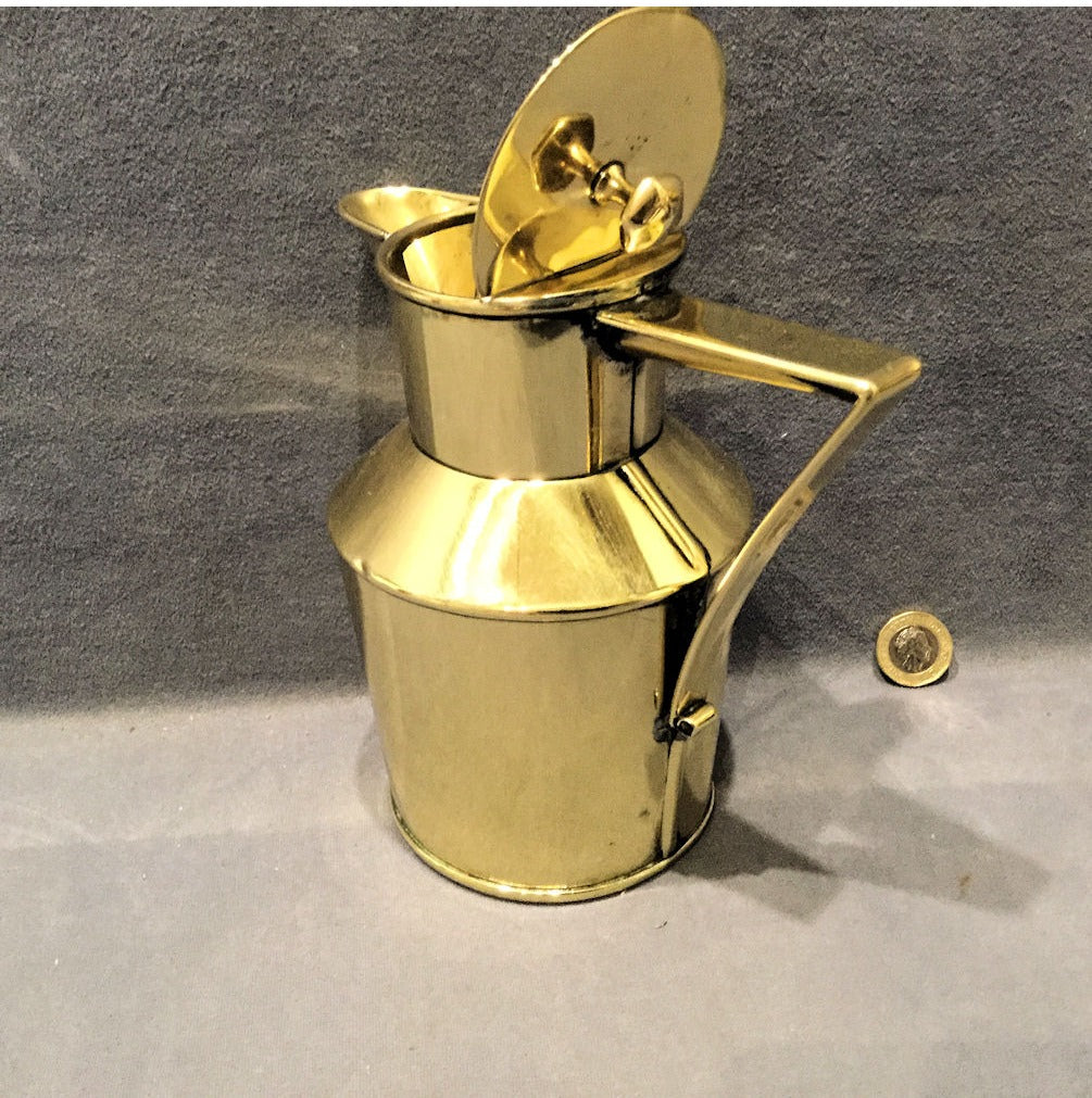 Arts & Crafts Brass Water Jug — view 3