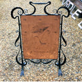 Arts & Crafts Copper & Wrought Iron Fire Screen — Copper, late 19th century