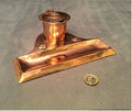 Arts and Crafts Copper Inkwell — Copper, circa 1900