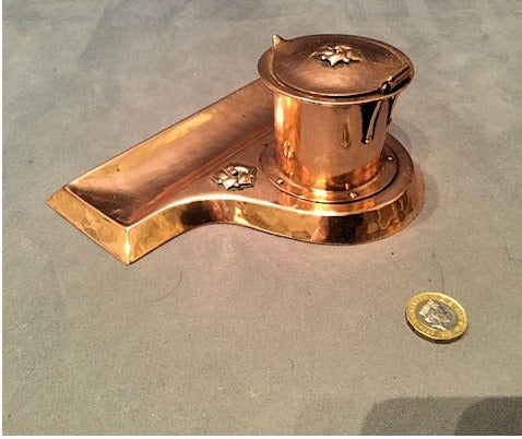 Arts and Crafts Copper Inkwell — view 3