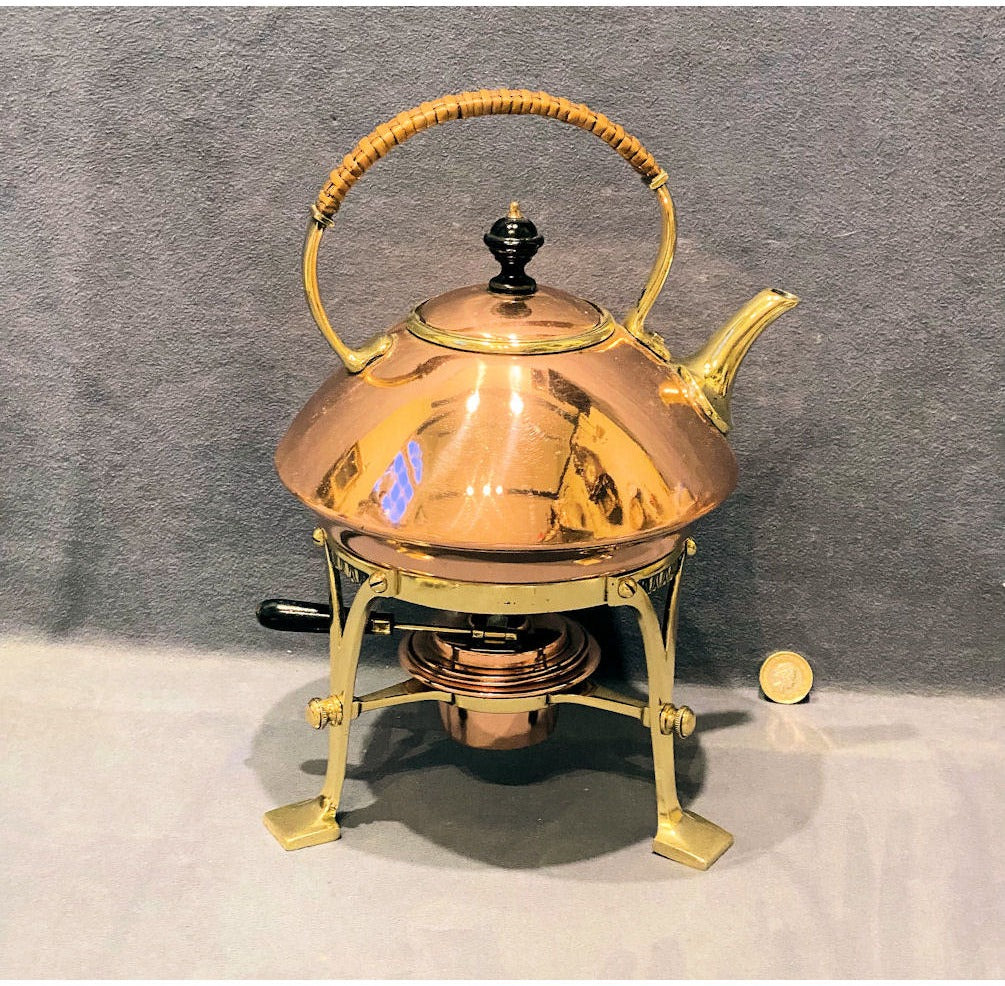 Arts & Crafts Spirit Kettle on Stand — view 2