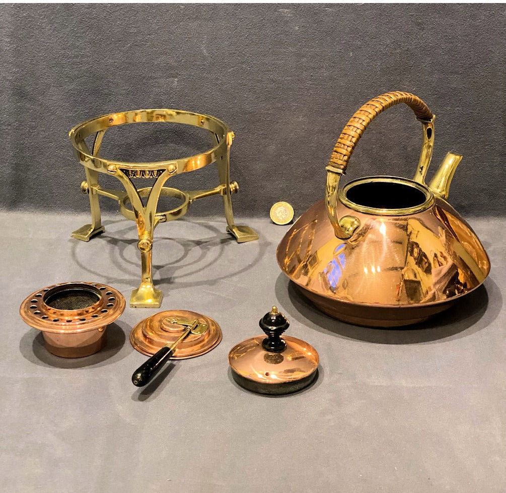 Arts & Crafts Spirit Kettle on Stand — view 4