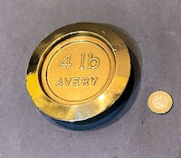 Avery 4lb Brass Weight — Brass