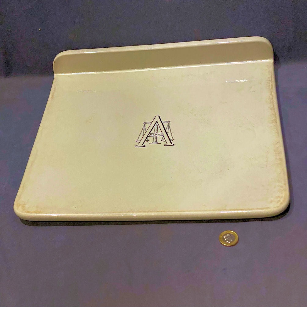 Avery Ceramic Scale Plate — Ceramic, late 19th century