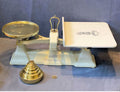 Avery White Knight Grocers Scales & Weights — Brass, late 19th century