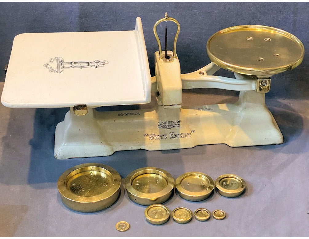 Avery White Knight Grocers Scales & Weights — view 2