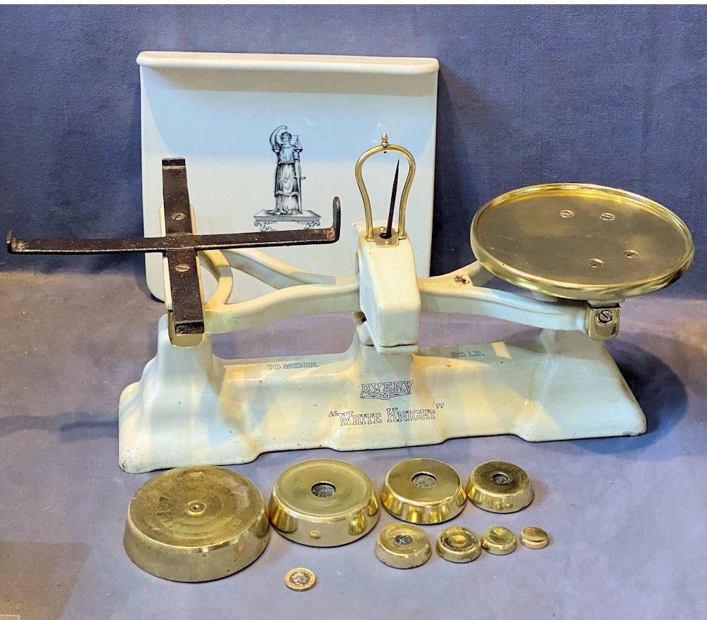 Avery White Knight Grocers Scales & Weights — view 3