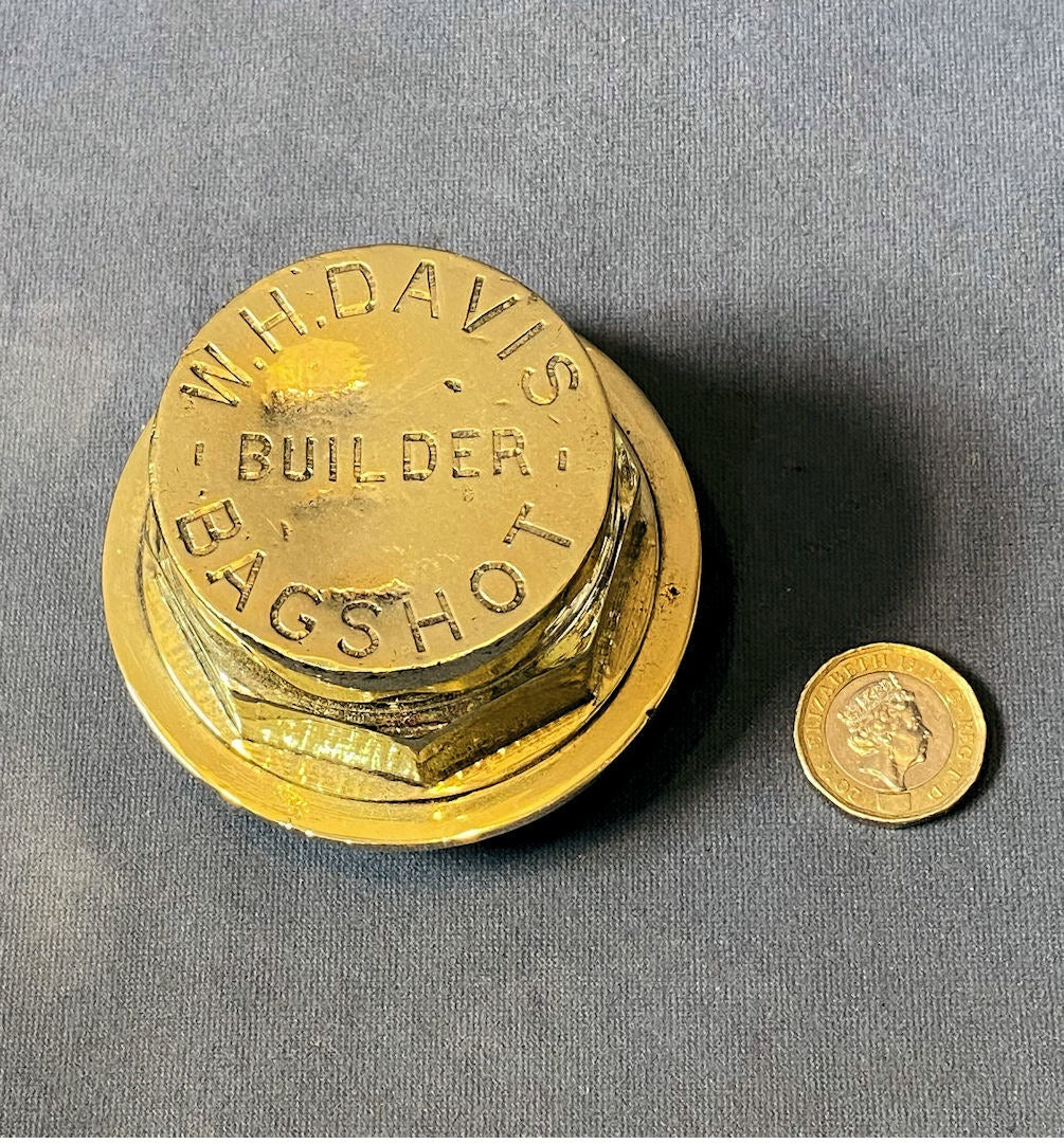 Bagshot Brass Waggon Hub Cap — Brass, late 19th century