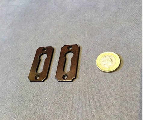 Bakelite Keyhole Surround, 2 available — Bakelite, 1930's