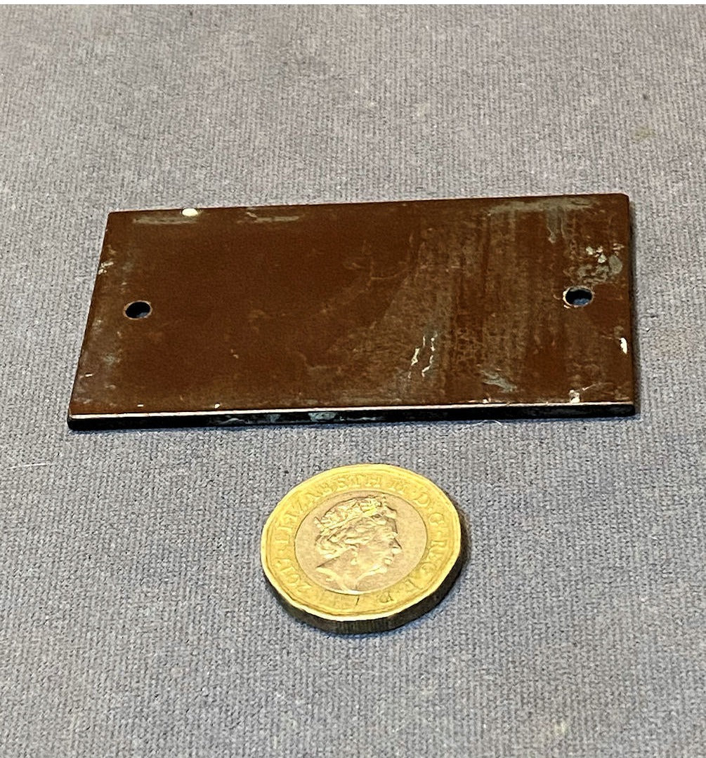 Bakelite Push Plaque — view 2