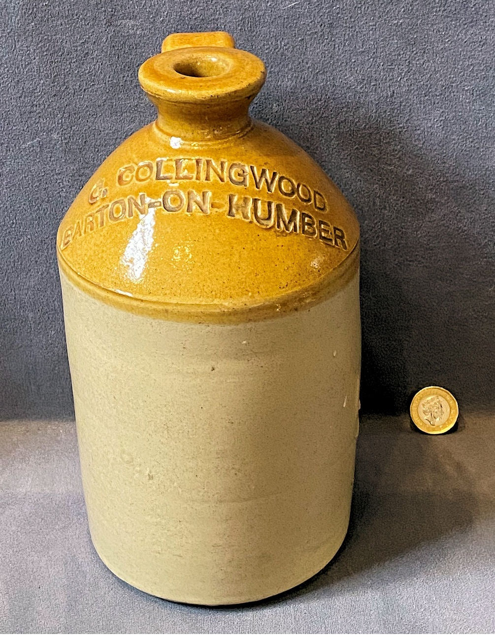 Barton-on-Humber Flagon — Stoneware, circa 1900