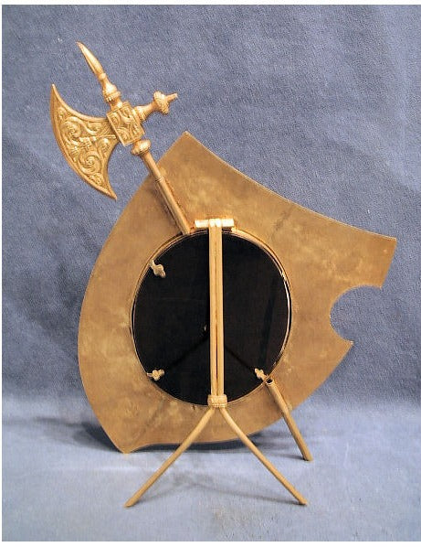 Battle Axe and Shield Brass Photograph Frame — view 2