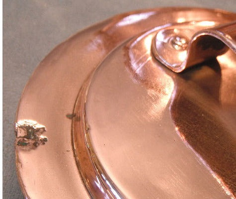 Bellied Copper Saucepan and Lid — view 4