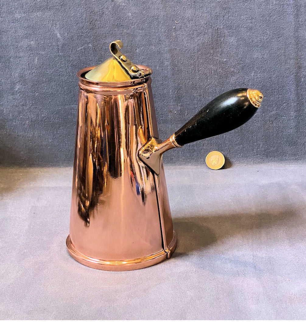Benson Insulated Coffee Pot — Brass, circa 1900