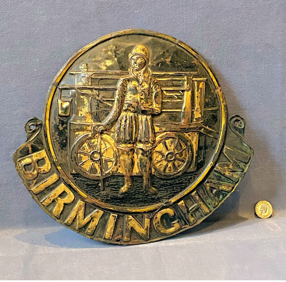 Birmingham Fire Office Fire Mark — Copper, 19th century