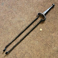 Blacksmith made Wrought Iron Fireside Tongs — Wrought iron, 19th century