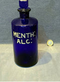 Blue Glass Chemist Jar — Glass, late 19th century