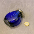 Blue Glass Personal Spitoon — Glass, 1920's