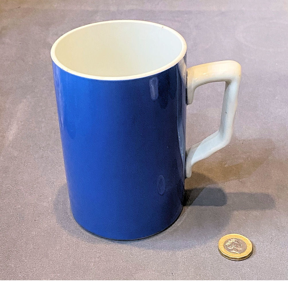 Blue Pint Ceramic Ale Measure, 2 available — Ceramic, 1920's