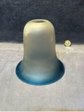 Blue Tinted Glass Lamp Shade — Glass, 1920's