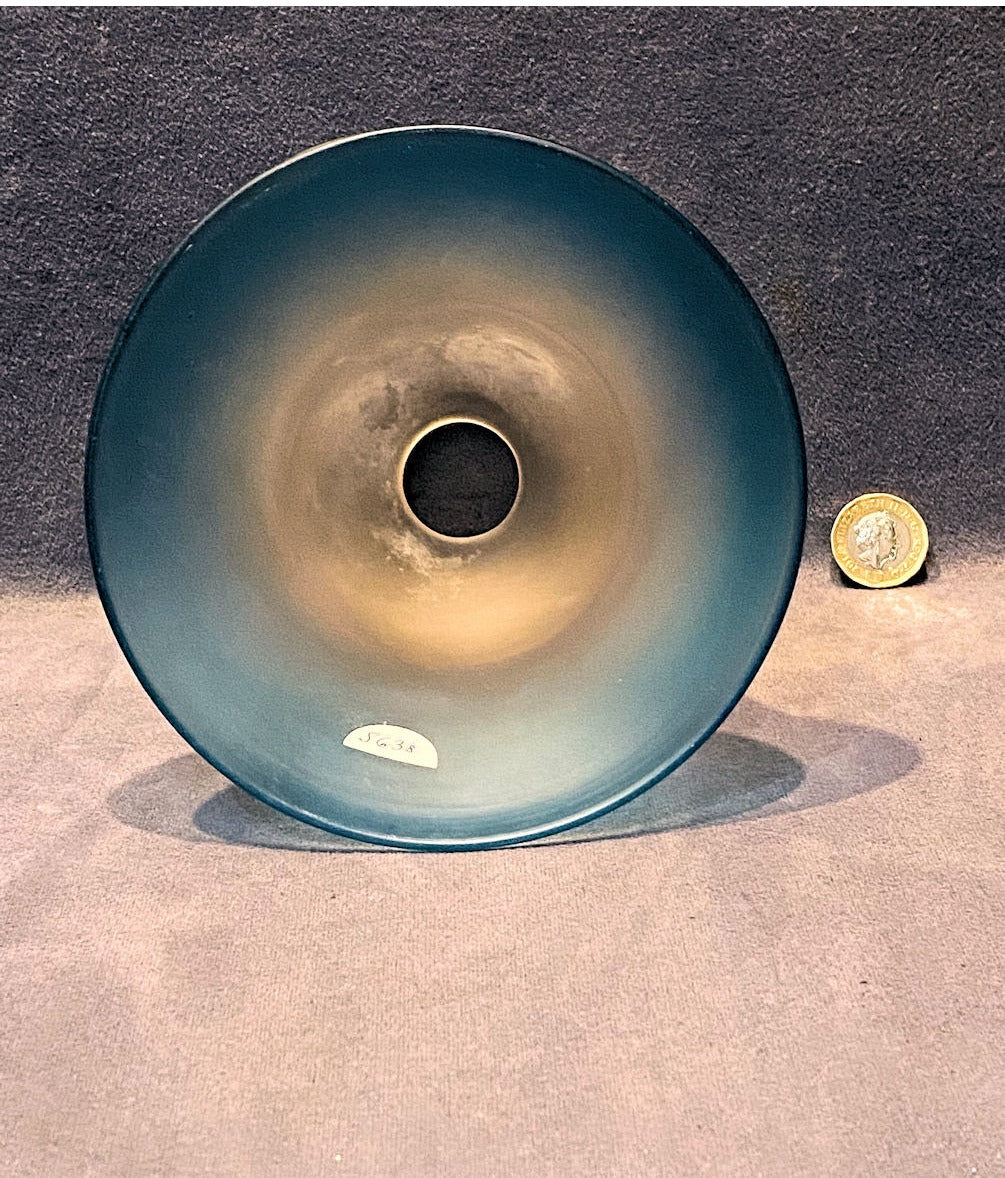 Blue Tinted Glass Lamp Shade — view 3