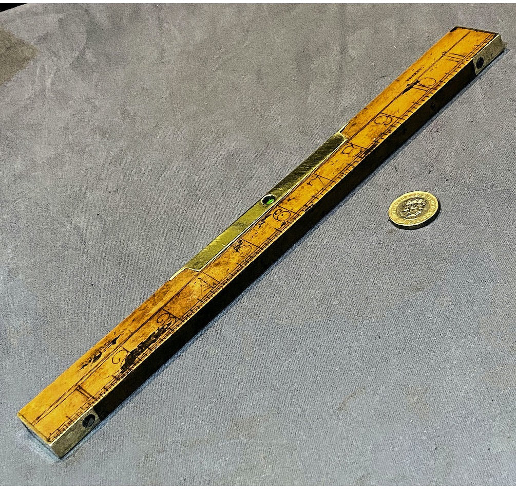 Boxwood 12" Rule & Spirit Level — view 3