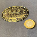 Boyles Patent Air Pump Ventilator Brass Plaque — Brass, late 19th century