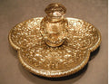 Brass and Glass Inkstand — Brass, late 19th century